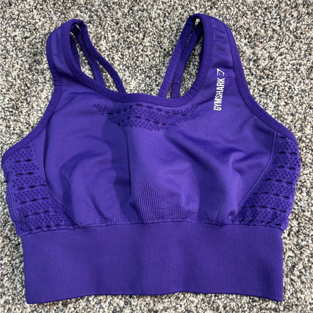 NEW Gymshark Energy+ Seamless Purple Crop Top Small